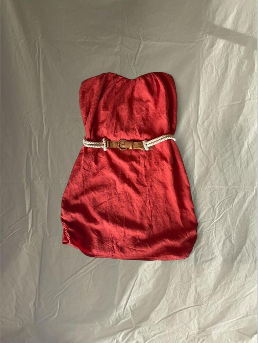 YA Los Angeles Women's Red and Orange Dress